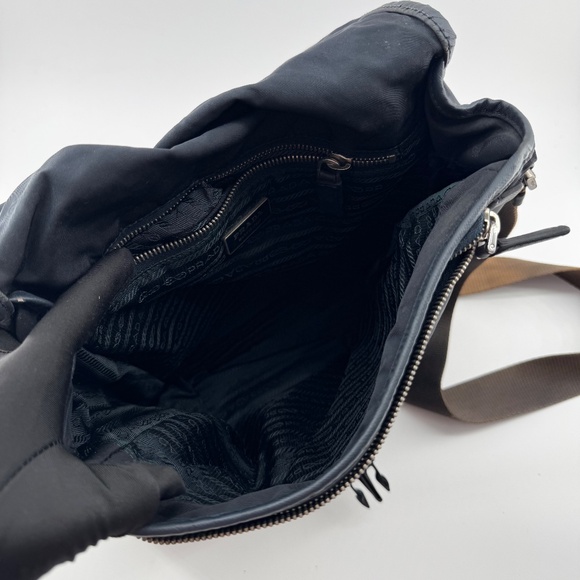 Prada Nylon Messenger Bag – Classic Black - Picture 7 of 9